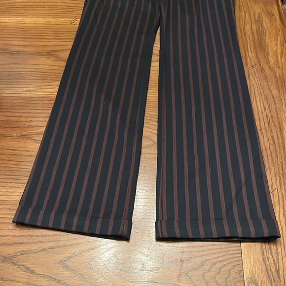 Anthropologie low rise striped flare  pants, size 2, NWT - Picture 7 of 14